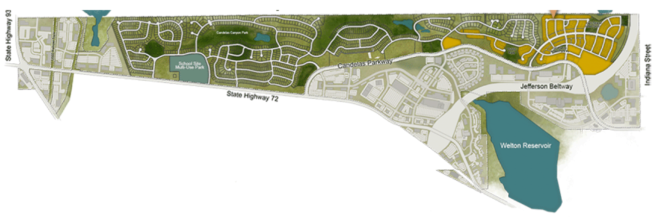 Map of Arvada, Colorado Candelas neighborhood
